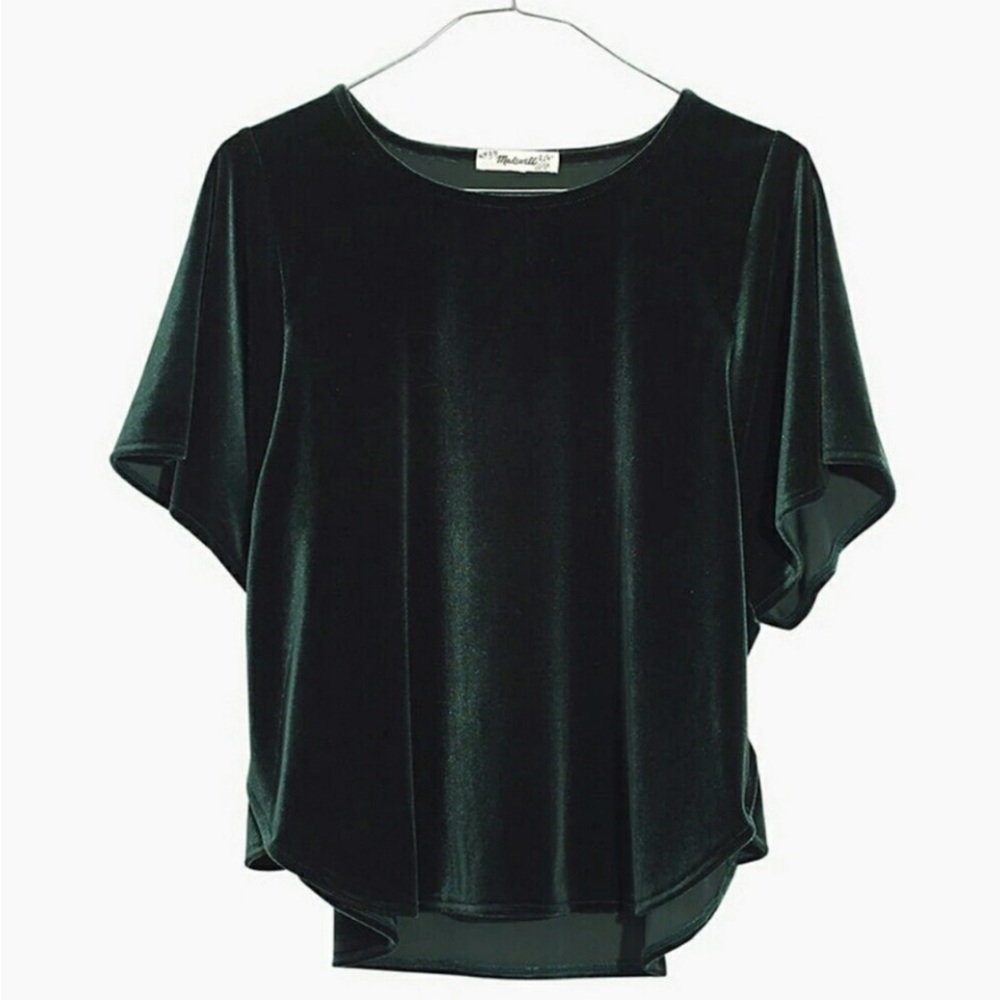 Madewell Velvet Butterfly Top